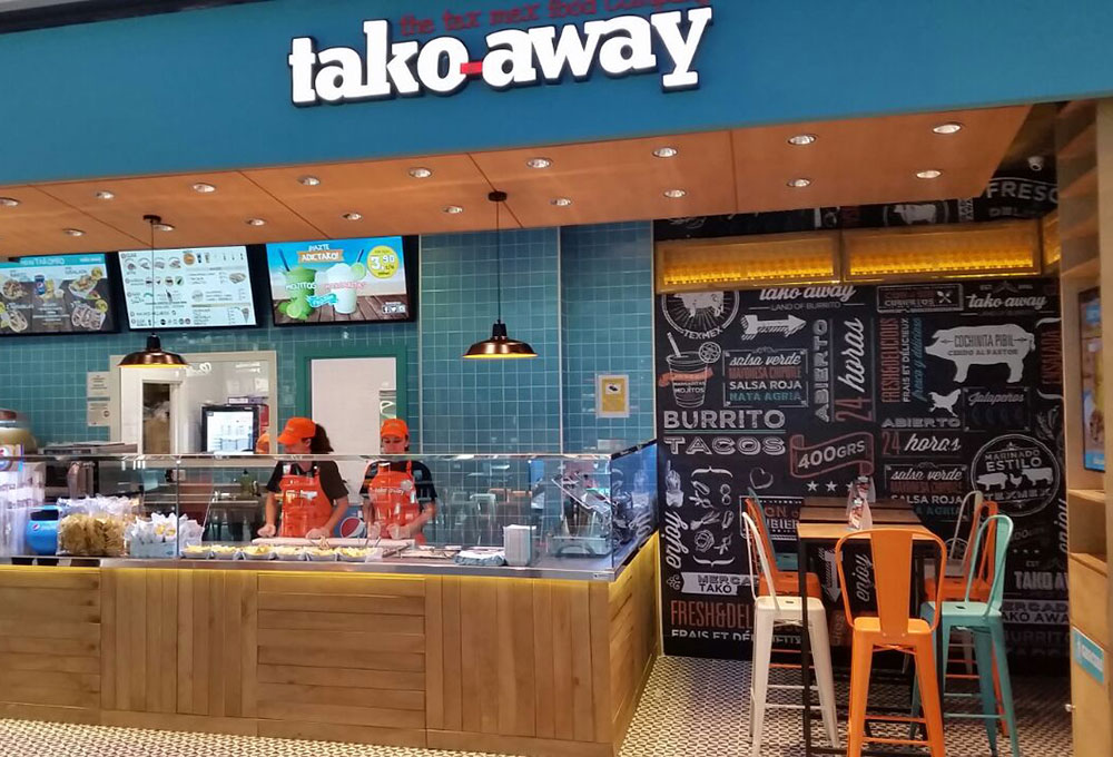 Tako-Away un delicioso fast food con sabor mexicano. Otro proyecto más de MisterWils, más de 4000m² de exposición y venta. Visítenos.