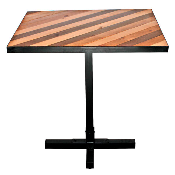 MESA DE MADERA Y METAL ZEBRA estilo Industrial . Encuéntrala en MisterWils. Más de 4000m2 de exposición y almacén.