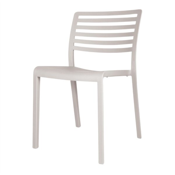 SILLA DE EXTERIOR LAMA blanca