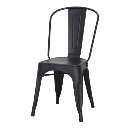 SILLA DE METAL FAVORIT estilo Industrial. negro 1