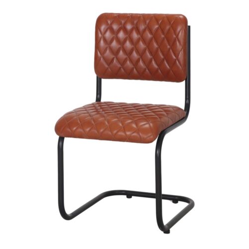 SILLA DE PIEL LUNA, de estilo industrial 1