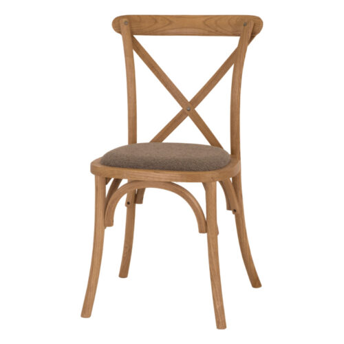 SILLA DE MADERA TAPIZADA LOTUS