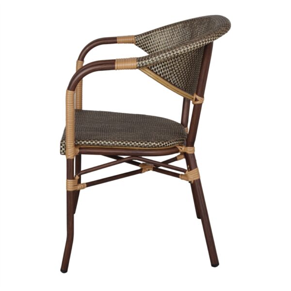 SILLA DE EXTERIOR ANDREW GOLD lateral