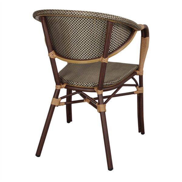 SILLA DE EXTERIOR ANDREW GOLD trasera