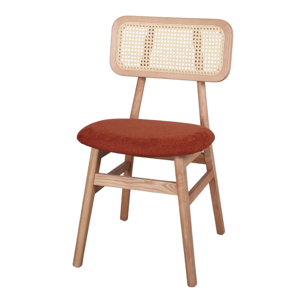 SILLA DE MADERA MISAKO teja 3/4