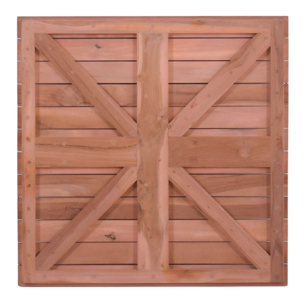 TAPA DE MADERA DE TEKA MEZAN cuadrada 2