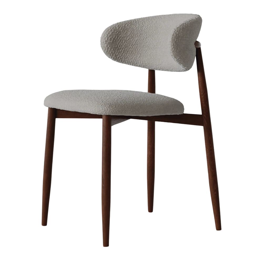 SILLA TAPIZADA LETICE estilo Contemporáneo. marfil 1