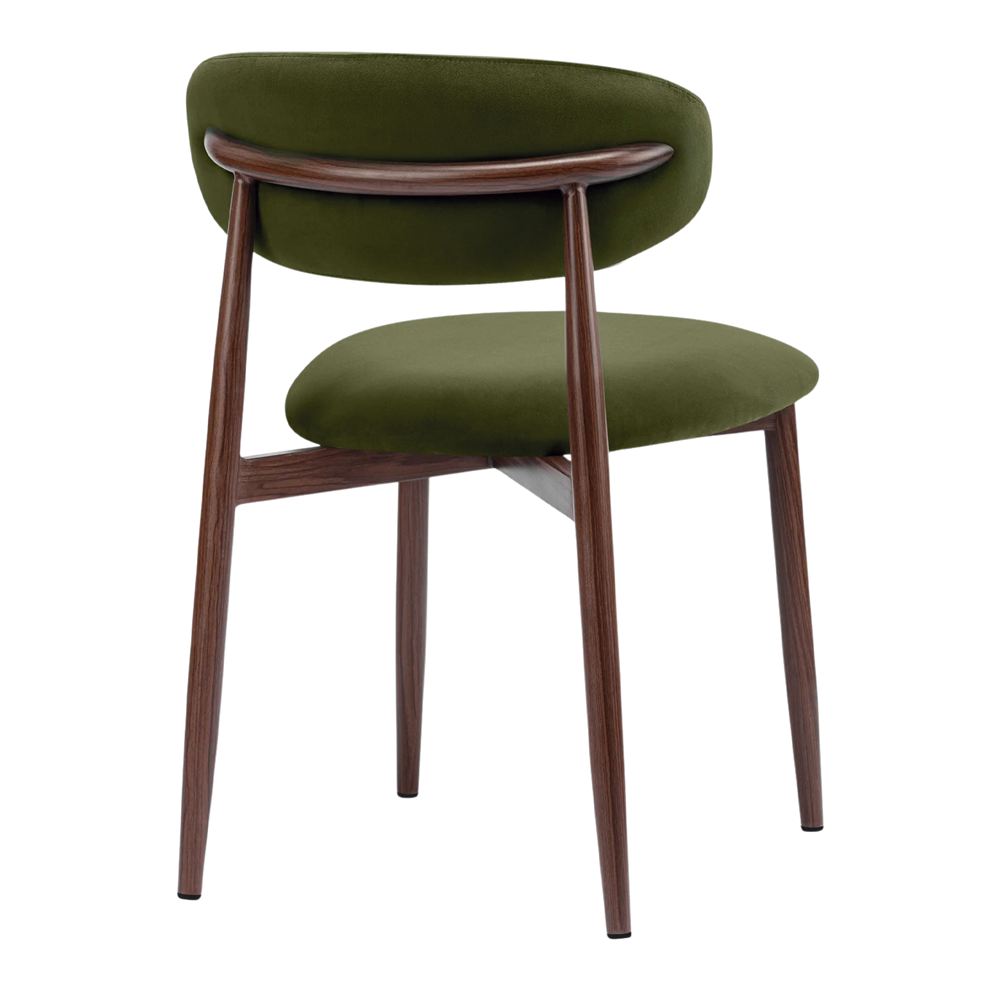 SILLA TAPIZADA LETICE estilo Contemporáneo. verde 4
