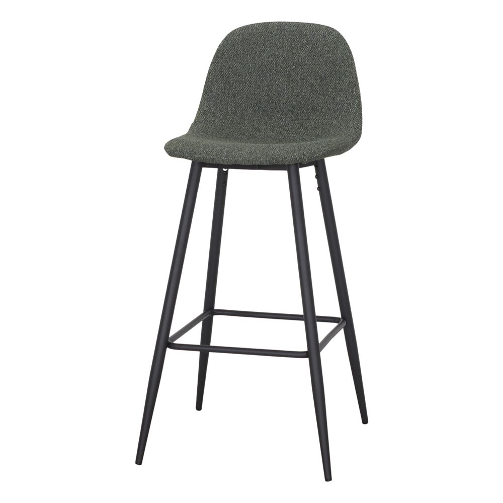 TABURETE ALTO TAPIZADO MONROE estilo Contemporáneo verde 1