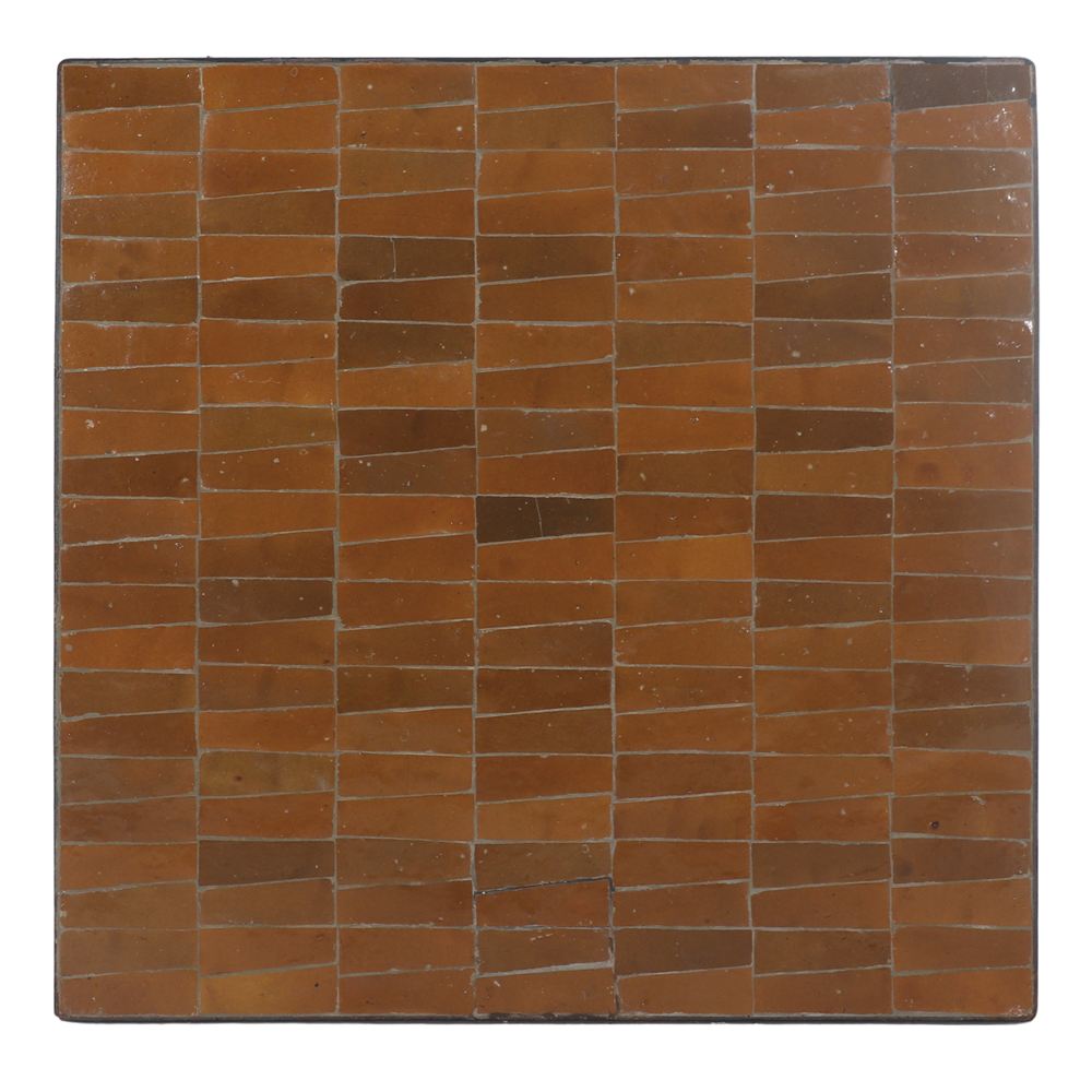 TAPA DE CERÁMICA Y METAL CAMBITA estilo Mediterráneo cuadrada