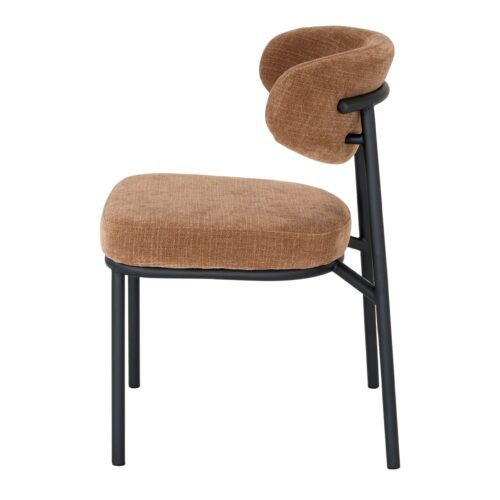 SILLA TAPIZADA REDDING MOSTAZA LTERAL