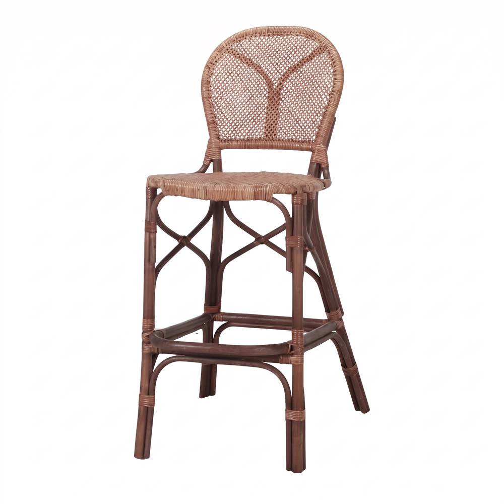 misterwils-taburete-de-cocina-colmar Taburete de cocina Colmar, de estilo Bistró. Estructura de ratán natural. Asiento y respaldo en médula natural trenzada. No válido para exterior.